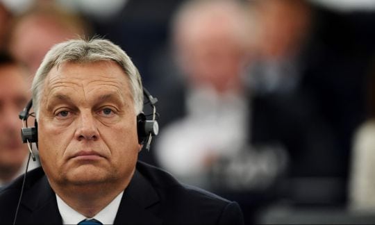 Hungary's Prime Minister Viktor Orbán listens during a debate concerning Hungary's situation as part of a plenary session at the European Parliament on September 11, 2018 in Strasbourg. Photo: © Frederick Florin/AFP/picturedesk.com